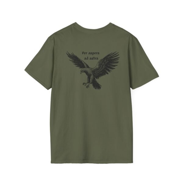 Per Aspera Ad Astra Unisex T-Shirt with Black Eagle Graphic - Image 19