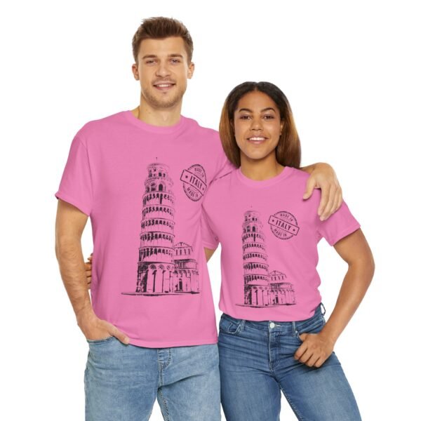 Unisex Cotton T-Shirt with Pisa Tower & "Made in Italy" Design | Stylish & Comfortable - Image 22