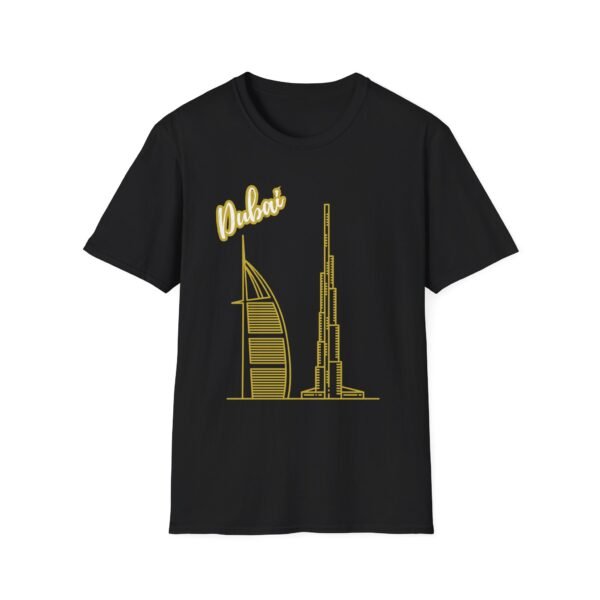 Gold Dubai Graphic Unisex T-Shirt – Soft & Stylish - Image 19