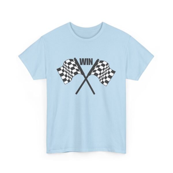 Unisex Heavy Cotton Tee – Racing Flag & "Win" Graphic | Bold Motorsport Style T-Shirt - Image 10