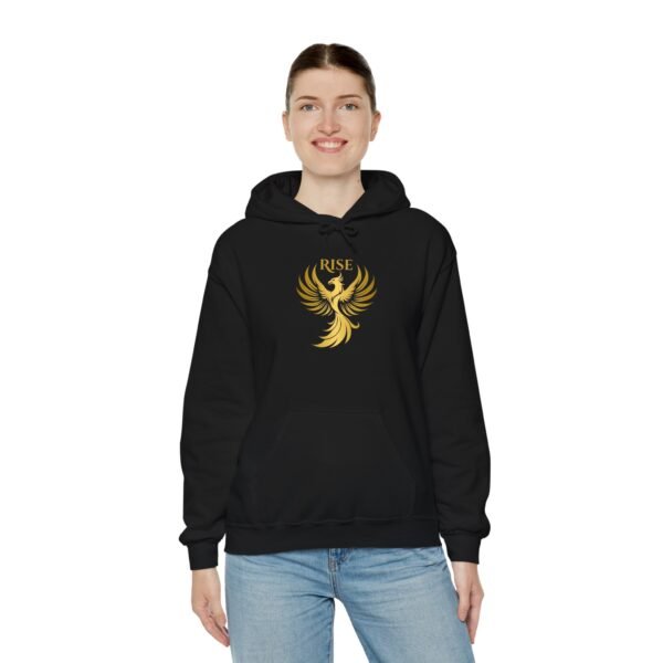 Phoenix Rise Unisex Heavy Blend Hooded Sweatshirt – Cozy & Bold Graphic Hoodie - Image 3