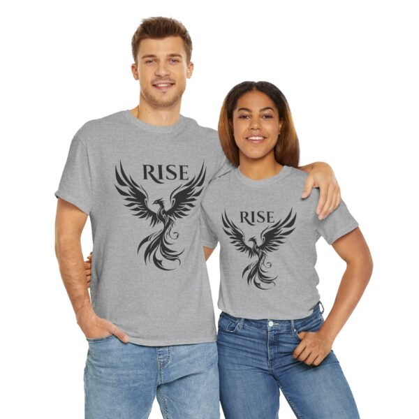 Phoenix Rise  Unisex Heavy Cotton Tee  – Bold & Inspirational Graphic Tee - Image 13