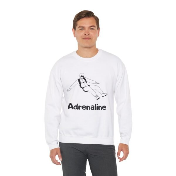 Adrenaline Skydiver Unisex Heavy Blend™ Crewneck Sweatshirt – Extreme Sports & Adventure Apparel - Image 5