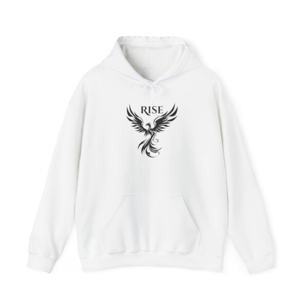 Phoenix 'Rise' Heavy Blend Hooded Sweatshirt - Unisex Motivational Hoodie with Phoenix Graphic