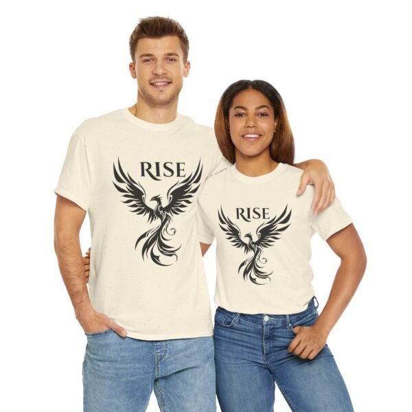 Phoenix Rise  Unisex Heavy Cotton Tee  – Bold & Inspirational Graphic Tee - Image 21