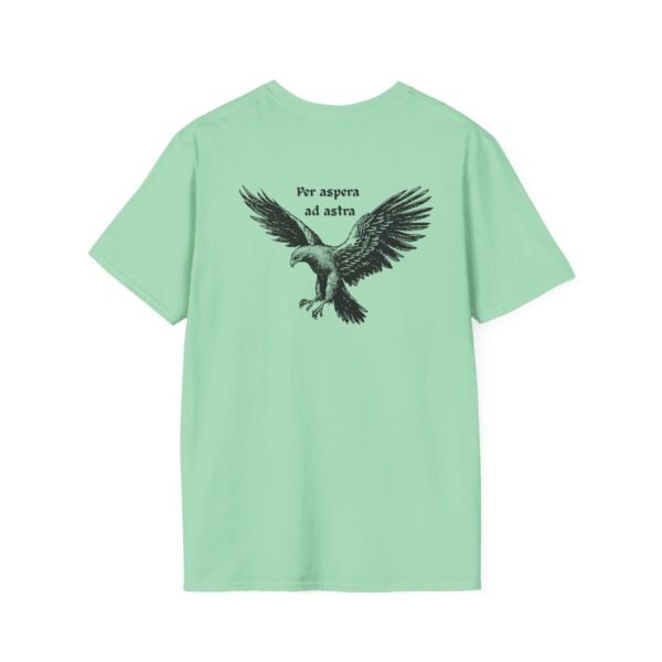 Per Aspera Ad Astra Unisex T-Shirt with Black Eagle Graphic - Image 21