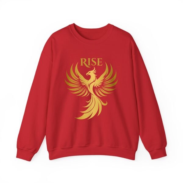 Phoenix Rise Unisex Heavy Blend™ Crewneck Sweatshirt – Gold Phoenix Graphic - Image 45