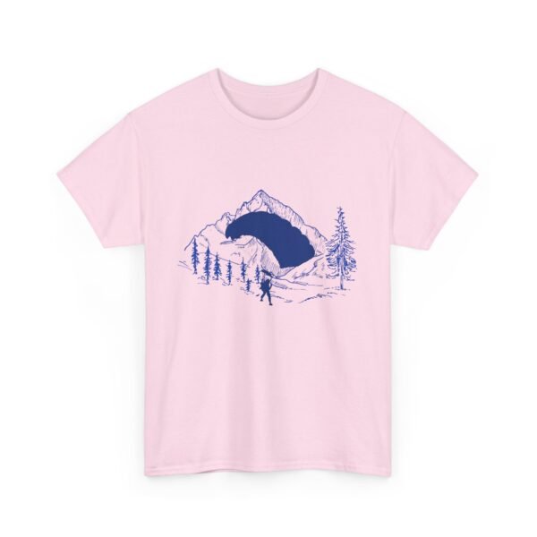 Adventure Sport T-Shirt - Skydiver and Mountain Design - Image 28