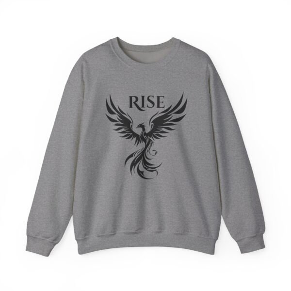 Black Phoenix Rise Unisex Heavy Blend Crewneck Sweatshirt – Bold & Cozy Graphic - Image 23