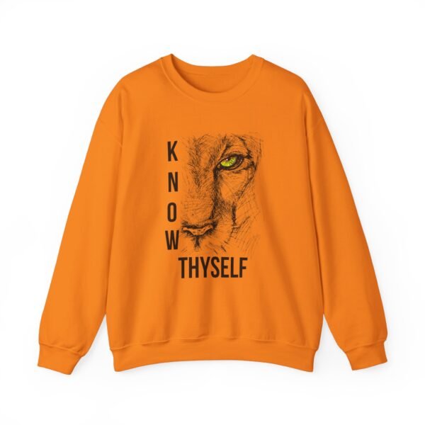 Know Thyself Unisex Heavy Blend Crewneck Sweatshirt – Bold Lion Graphic - Image 15