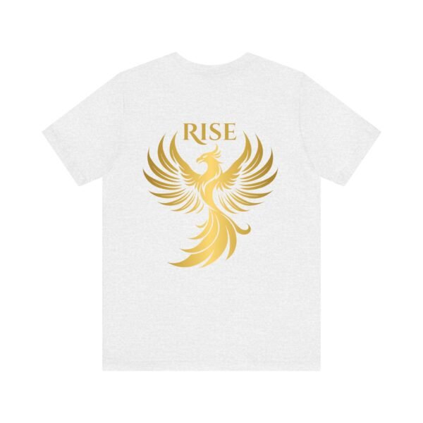 Phoenix Rise Unisex Jersey Short Sleeve T-Shirt – Gold Phoenix Graphic Tee - Image 11