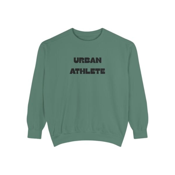 Urban Athlete Garment-Dyed Sweatshirt – Black Front Print & Relaxed Fit - Image 13