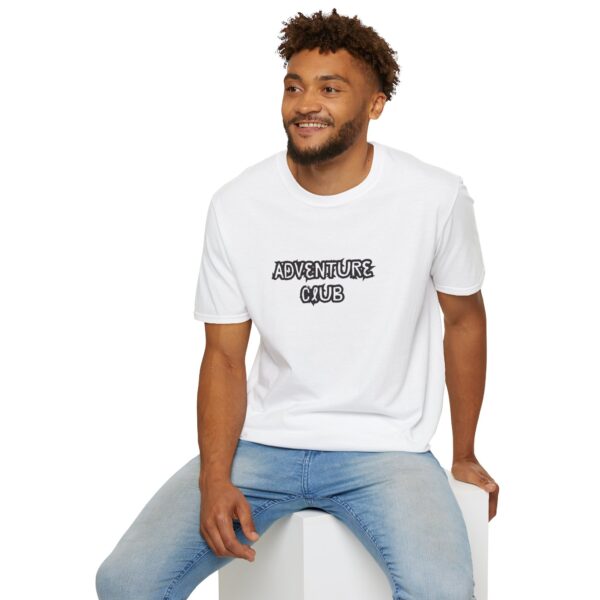 Adventure Club Unisex Softstyle T-Shirt – Sleek Front Print - Image 4