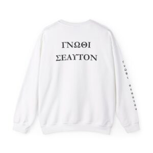 Unisex Know Thyself Sweatshirt – Ancient Wisdom & Cozy Comfort