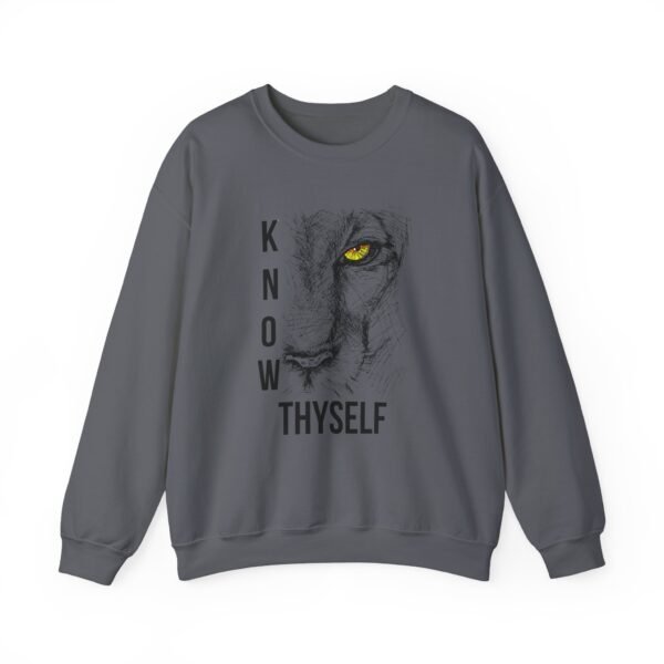 Know Thyself Unisex Heavy Blend Crewneck Sweatshirt – Bold Lion Graphic - Image 35