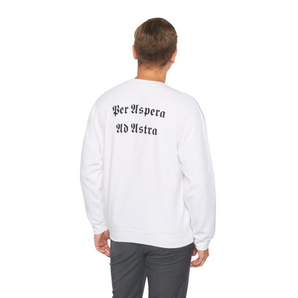 Per Aspera Ad Astra - Gothic Heavy Blend Crewneck Sweatshirt - Image 3