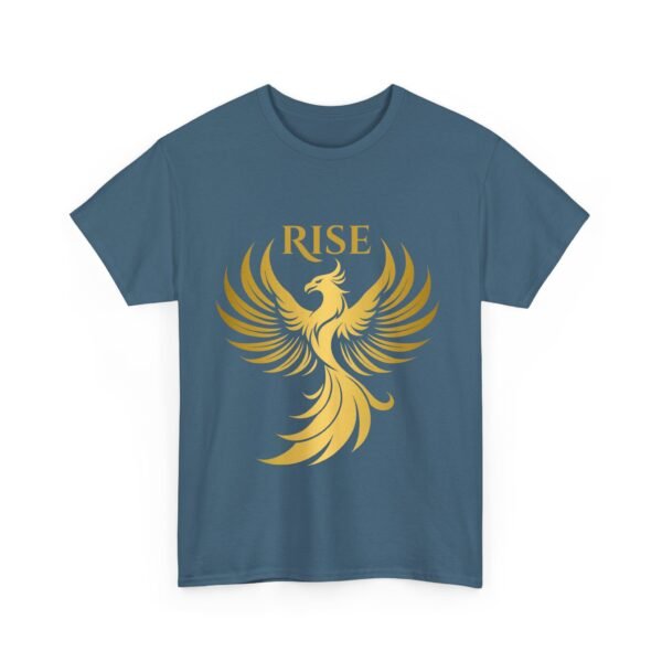 Phoenix Rise Unisex Heavy Cotton T-Shirt – Gold Phoenix Graphic Tee - Image 38