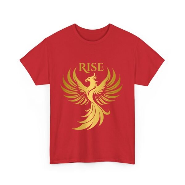 Phoenix Rise Unisex Heavy Cotton T-Shirt – Gold Phoenix Graphic Tee - Image 48