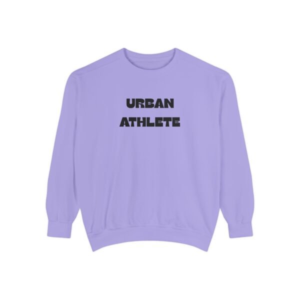 Urban Athlete Garment-Dyed Sweatshirt – Black Front Print & Relaxed Fit - Image 22