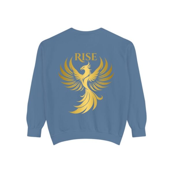 Phoenix Rise Unisex Garment-Dyed Sweatshirt – Gold Phoenix Graphic - Image 33