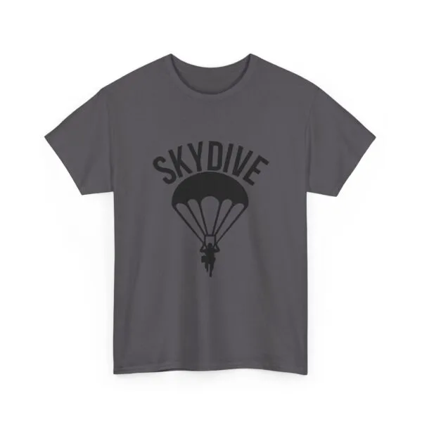 Skydive Graphic Unisex Heavy Cotton Tee | Skydiver Jump T-Shirt – Adrenaline Rush Apparel - Image 48