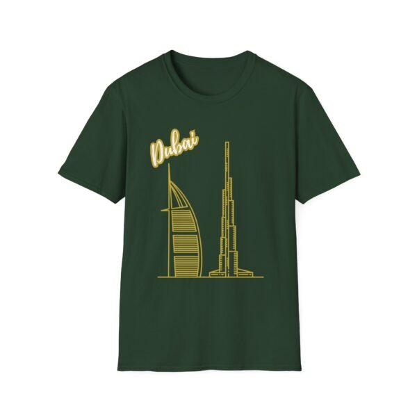 Gold Dubai Graphic Unisex T-Shirt – Soft & Stylish - Image 9