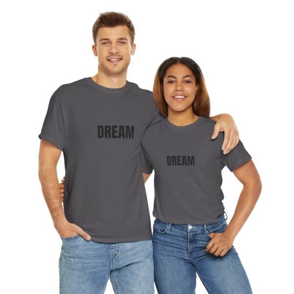 Black 'DREAM' Unisex Heavy Cotton Tee | Comfortable & Durable | Free Shipping on All Orders - Image 24