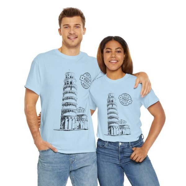 Unisex Cotton T-Shirt with Pisa Tower & "Made in Italy" Design | Stylish & Comfortable - Image 17