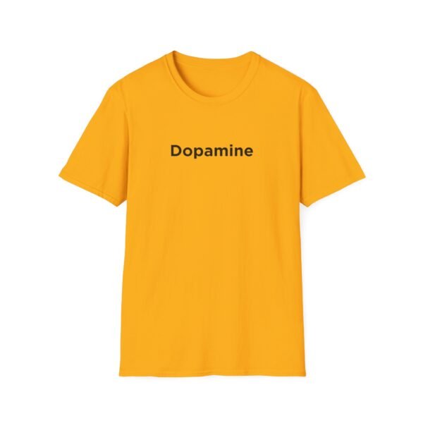 Unisex Softstyle T-Shirt with Black "Dopamine" Print – Trendy & Comfortable - Image 9