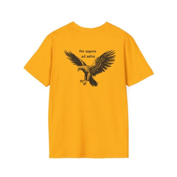 Per Aspera Ad Astra Unisex T-Shirt with Black Eagle Graphic - Image 13