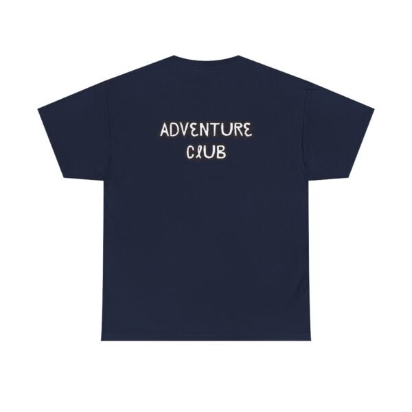 Unisex Heavy Cotton Tee with Black "Adventure Club" Back Print – Bold & Comfortable - Image 26