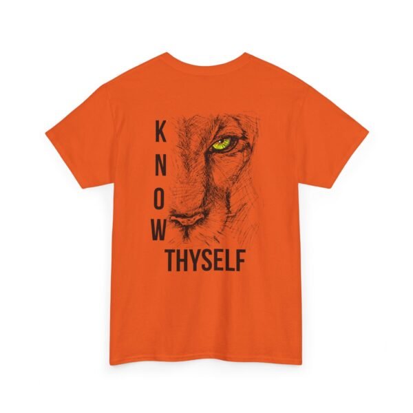 "Know Thyself" Lion Graphic T-Shirt – Unisex Heavy Cotton Tee - Image 19