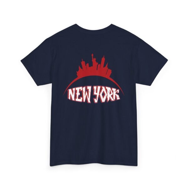 New York City Skyline T-Shirt – Bold Red NY Graphic & Script - Image 23