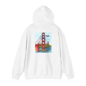 Golden Gate Bridge Graphic Unisex Hoodie – Iconic Back Design