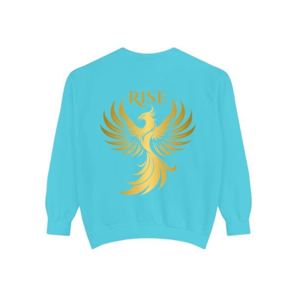 Phoenix Rise Unisex Garment-Dyed Sweatshirt – Gold Phoenix Graphic - Image 27